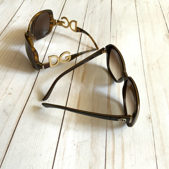 D&G Chunky BIG Wrap Around Sunglasses with Bling - Picture 10 of 10